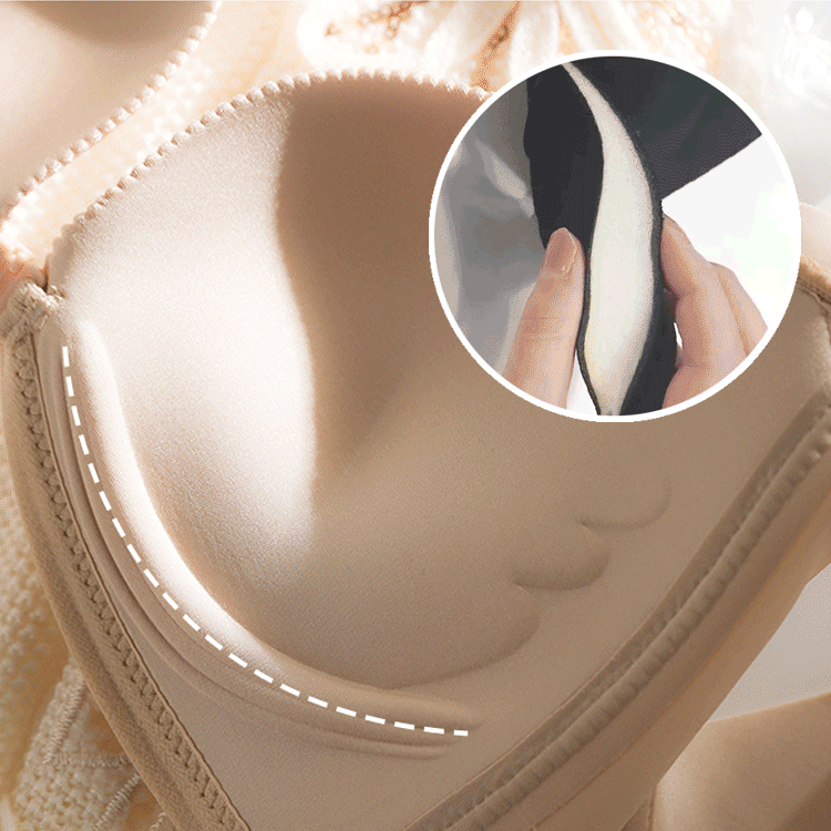 【フロントホック美胸ブラ】背中魅せ　バストメイク　通気、締め付け感がない、乳腺症防止　産婦人科医推奨