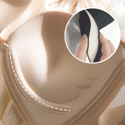 【フロントホック美胸ブラ】背中魅せ　バストメイク　通気、締め付け感がない、乳腺症防止　産婦人科医推奨