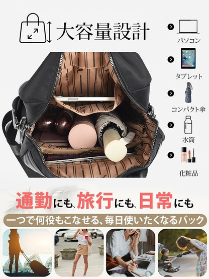 「スーツケースに取り付け可能」厚手オックスフォード素材・多機能リュック【豊岡発、最後の逸品をお見逃しなく】