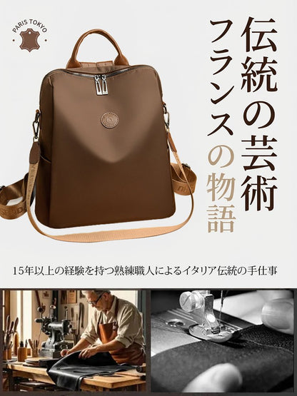 「スーツケースに取り付け可能」厚手オックスフォード素材・多機能リュック【豊岡発、最後の逸品をお見逃しなく】